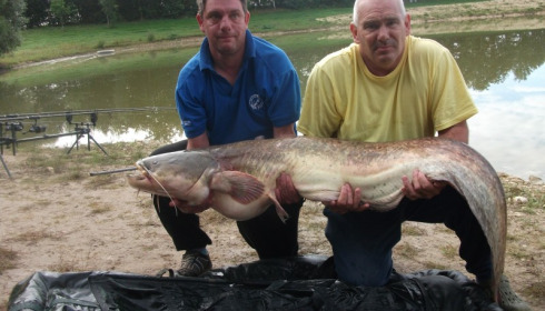 A 57 lb catfish from Beaurepaire, Anthony Boxall, Sep 2015