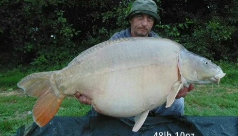A 48 lb 10 oz carp from Beaurepaire, Dean Thomson, Sep 2013