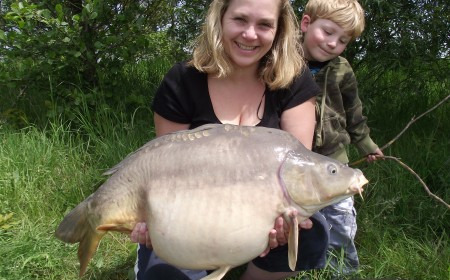 A 34 lb 4 oz carp from Beaurepaire, Melanie Hope, May 2012