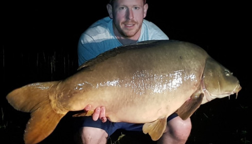 A 54 lb 5 oz carp from Beaurepaire, Conor Hamill, May 2018