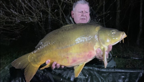 A 27 lb carp from Beaurepaire, Wayne Tyer, Mar 2019