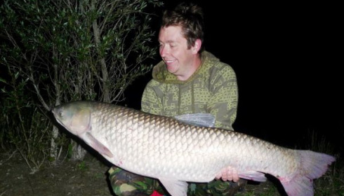 A 29 lb 9 oz grass carp from Beaurepaire, Baz, Jun 2011