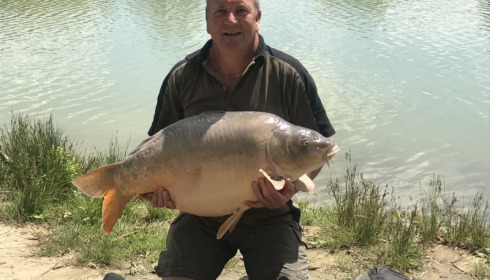 A 42 lb 8 oz carp from Beaurepaire, Howard, Jul 2017