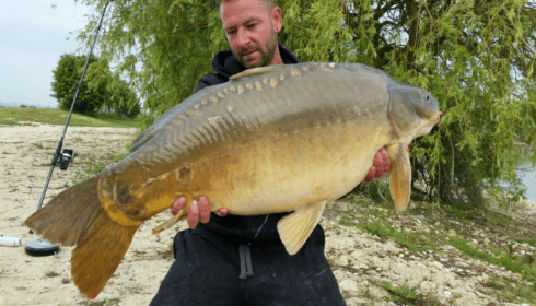 A 35 lb carp from Beaurepaire, wayne spooner