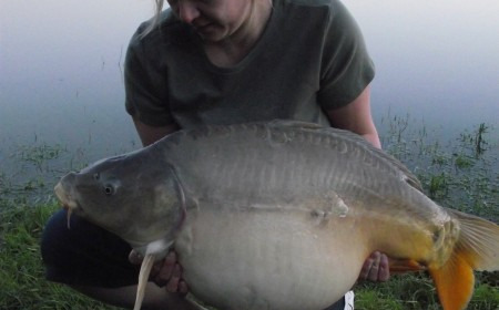 A 32 lb carp from Beaurepaire, Melanie Hope, May 2012