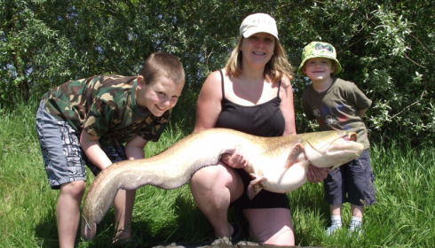 A 37 lb catfish from Beaurepaire, Melanie Hope, May 2012