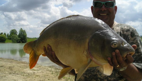 A 38 lb 8 oz carp from Beaurepaire, Paul, Jul 2010