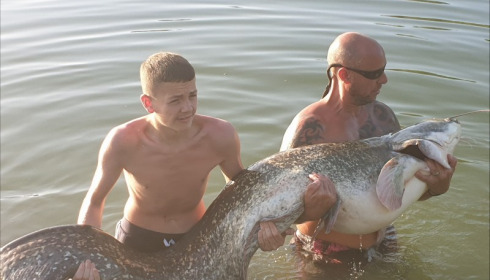 A 114 lb 11 oz catfish from Beaurepaire, Nicholas Gibson, Jun 2019