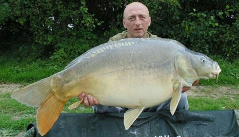 A 40 lb 2 oz carp from Beaurepaire, Dean Thomson, Sep 2013