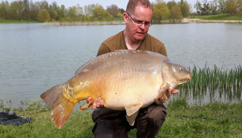 A 48 lb carp from Beaurepaire, Dominic Morris, Apr 2016
