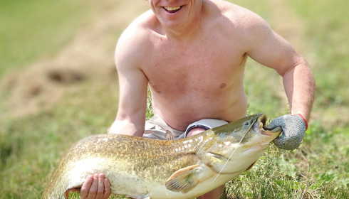 A 32 lb catfish from Beaurepaire, Shaun Foulkes, Jul 2023