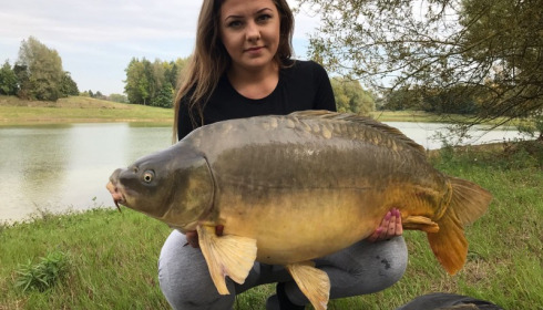 A 37 lb carp from Beaurepaire, Taylor Stone, Sep 2017