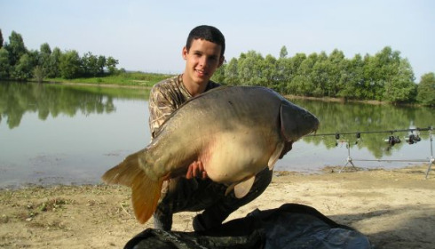 A 39 lb carp from Beaurepaire, Ryan, Jul 2010