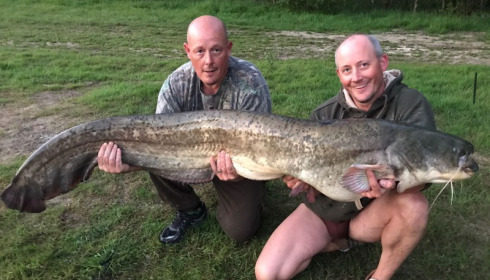 A 100 lb 6 oz catfish from Beaurepaire, May 2017