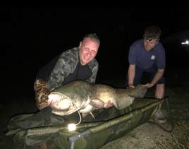 A 65 lb catfish from Beaurepaire, Jul 2017