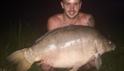 A 36 lb carp from Beaurepaire, Kieran Taylor, May 2018