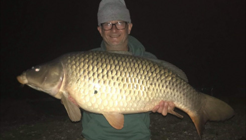 A 38 lb 4 oz carp from Blue Lake, shergold, Sep 2019