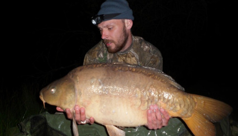 A 32 lb carp from Blue Lake, Nathan moseley, May 2016