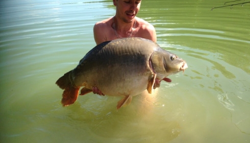A 35 lb carp from Blue Lake, david vasseur, Aug 2017