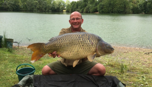 A 31 lb 1 oz carp from Blue Lake, rupert devere, Aug 2016
