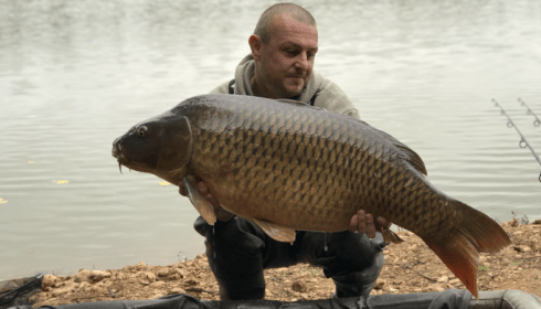 A 42 lb 12 oz carp from Blue Lake, Paul Harland, Sep 2017