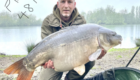 A 48 lb carp from Blue Lake, Darren Pratt-Hoad, May 2023