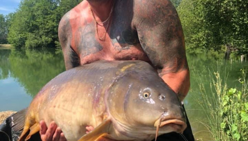 A 55 lb 8 oz carp from Blue Lake, john, Jun 2021