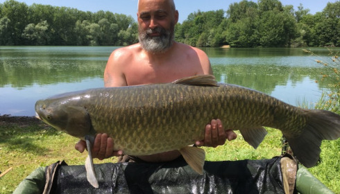 A 39 lb carp from Blue Lake, dan, Jun 2017