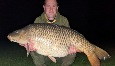 A 48 lb fish from Blue Lake, My biggest carp of the week, Apr 2022
