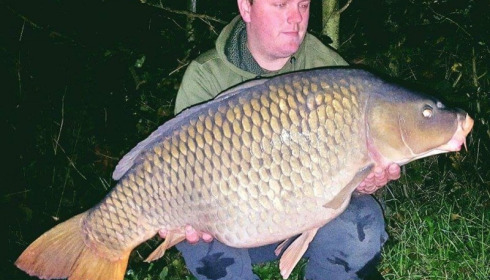 A 42 lb carp from Blue Lake, Ben, Sep 2017