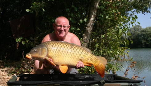A 32 lb carp from Blue Lake, frankling, Sep 2018