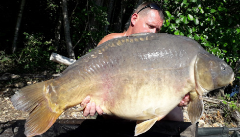 A 52 lb carp from Blue Lake, Gary Mc Bride, Aug 2021