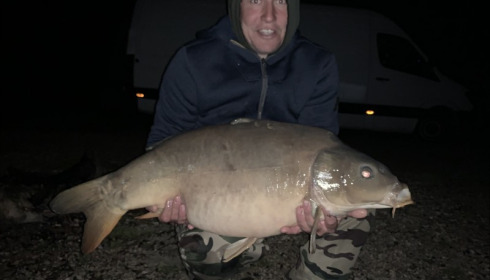 A 29 lb 8 oz carp from Blue Lake, Kestutis Jokubaitis, May 2019