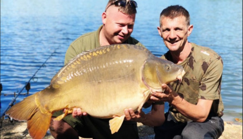 A 38 lb carp from Blue Lake, Algimantas Raila, Aug 2018