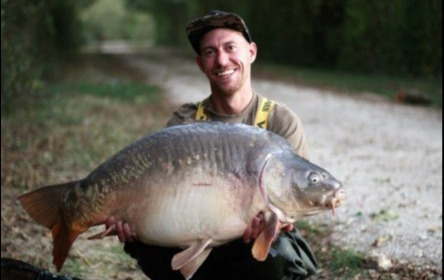 A 55 lb 11 oz carp from Blue Lake, Steffan, Sep 2018