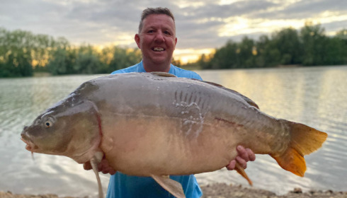 A 49 lb 8 oz fish from Blue Lake, Ronnie 49.5lb, Jul 2022