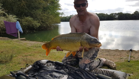 A 33 lb carp from Blue Lake, david carpenter, Aug 2016
