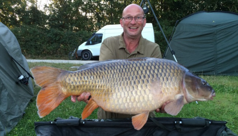 A 47 lb carp from Blue Lake, rupert devere, Aug 2016