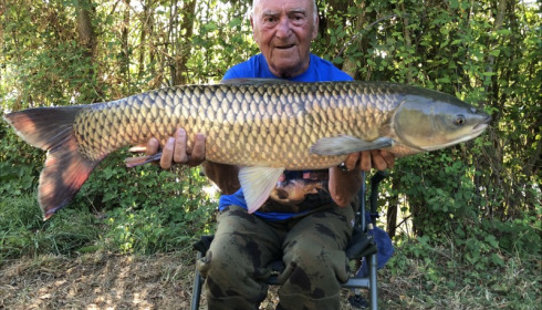 A 20 lb grass carp from Blue Lake, Jhon Capser, Aug 2018