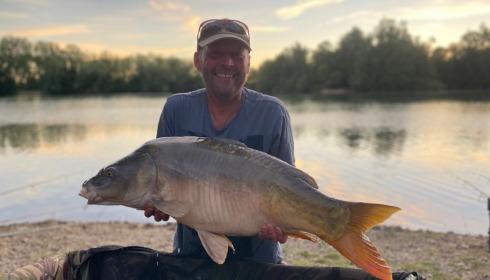 A 32 lb fish from Blue Lake, Luke 37lb, Jul 2022
