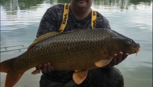 A 40 lb 7 oz carp from Blue Lake, Dean Harris , May 2019