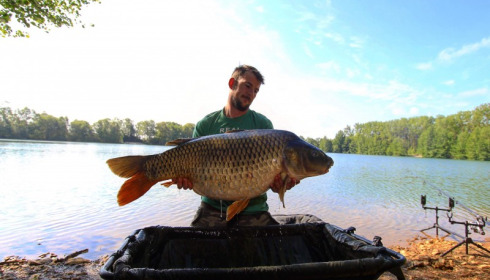 A 42 lb carp from Blue Lake, Arron Carver, May 2018