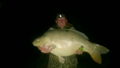 A 46 lb 7 oz carp from Blue Lake, Colin Mulrooney, Oct 2015