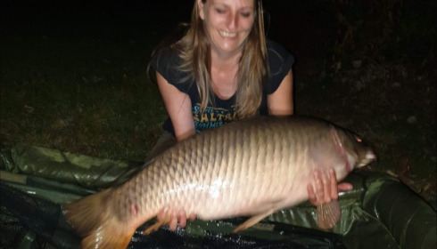 A 33 lb carp from Blue Lake, shergold, Sep 2019