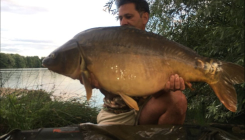 A 34 lb 2 oz carp from Blue Lake, lee eiffert, Jul 2018