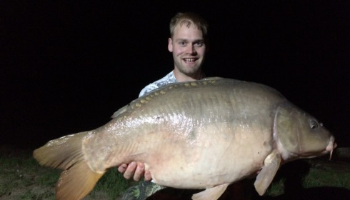 A 38 lb carp from Blue Lake, Johnathan Carruthers, Jul 2016