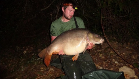 A 47 lb carp from Blue Lake, Scott Hulley, Aug 2019