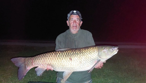 A 35 lb grass carp from Blue Lake, David Lowe, May 2022