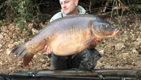 A 47 lb carp from Blue Lake, Paul Harland, Sep 2017