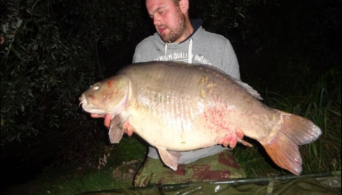 A 55 lb 6 oz carp from Blue Lake, George Singleton, Aug 2019